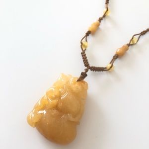 Jade Stone Necklace for prosperity